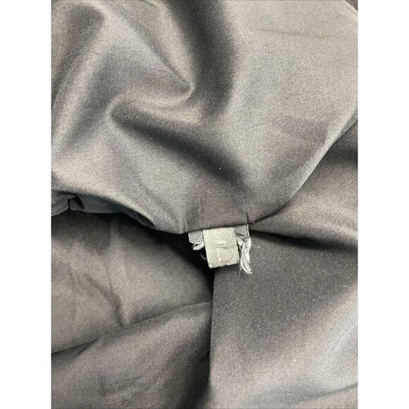 Lafayette 148 New York leather trim Short cap Sleeve Shift Dress Black‎ Size 16 - Picture 10 of 12